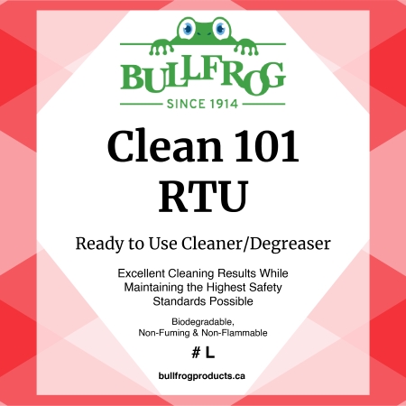 Clean 101 RTU front label image